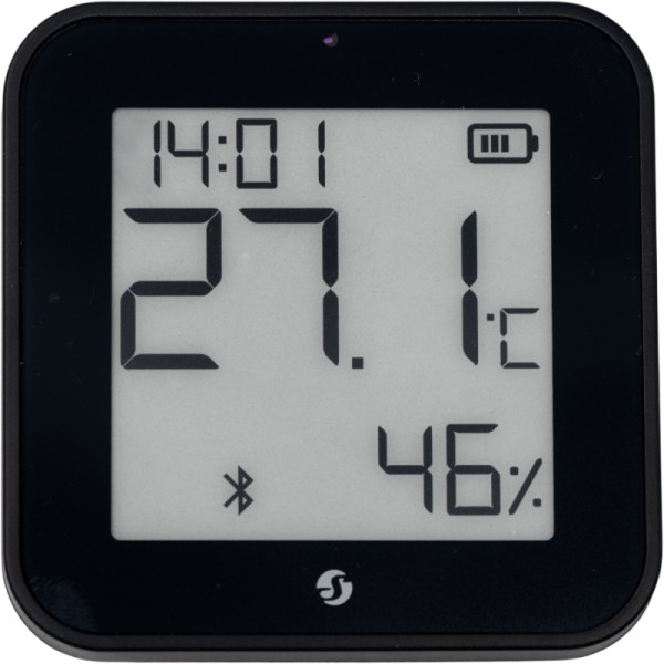 Shelly BLU H&T Display ZB - Zigbee Raumklima-Sensor mit Display, Schwarz