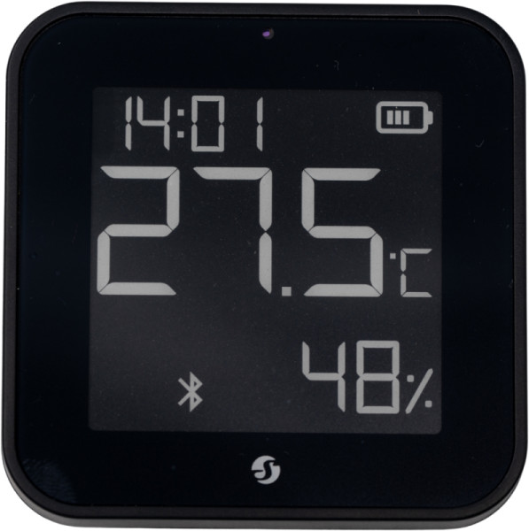 Shelly BLU H&T Display ZB - Zigbee Raumklima-Sensor mit Display, Schwarz