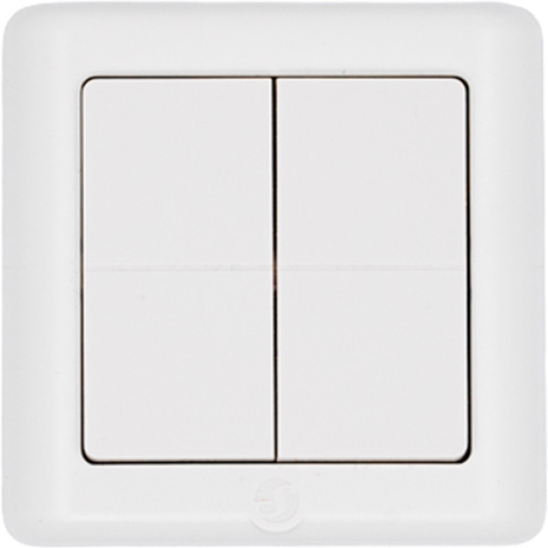 Shelly BLU Wall Switch 4 ZB, DK Format - Zigbee Wandschalter, Weiß
