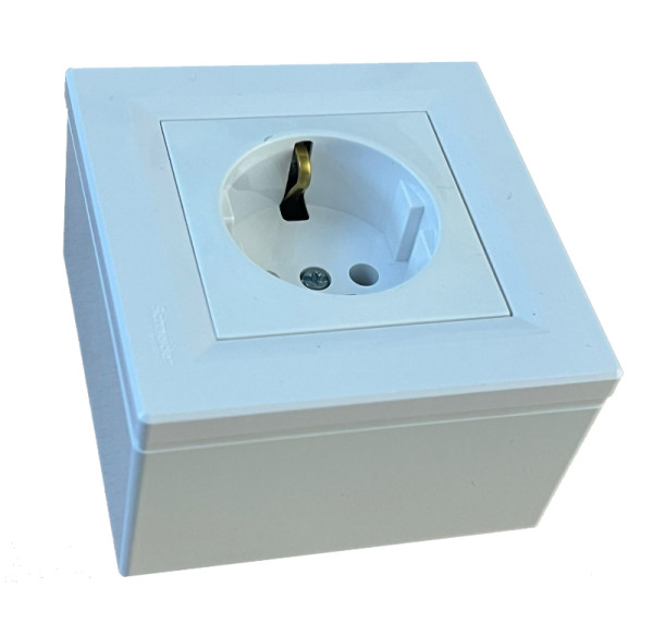 Gehäuse Aufputz 1-fach Weiß für Schneider Electric ASFORA