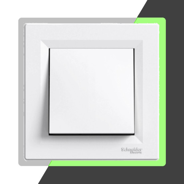 4 x im Dunkeln leuchtende Rahmen Schneider Electric Asfora Steckdosen Schalter