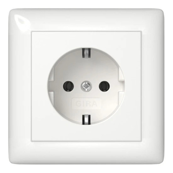 4 x im Dunkeln leuchtende Rahmen GIRA Standard 55 Steckdosen Schalter