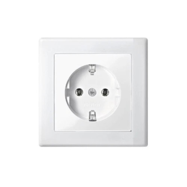 4 x im Dunkeln leuchtende Rahmen Merten System M Steckdosen Schalter