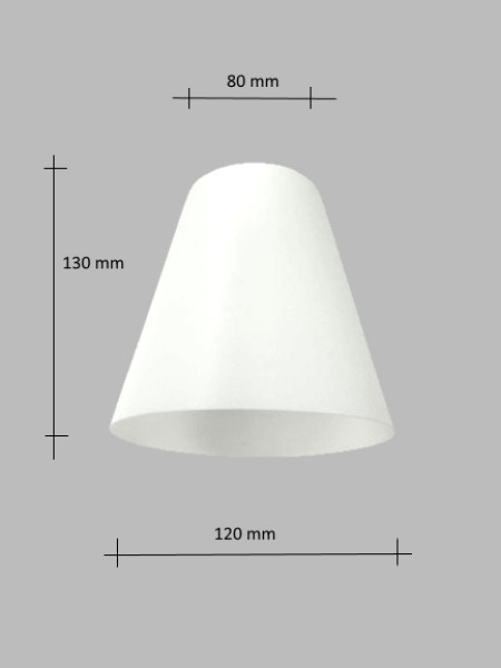 SOIXX Lampenschirm Leuchtenschirm 80×120×130 mm Kunststoff Weiß