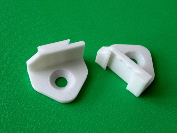 10 x SOIXX Halterung XWM Ecke 5x Links und 5x Rechts Weiß