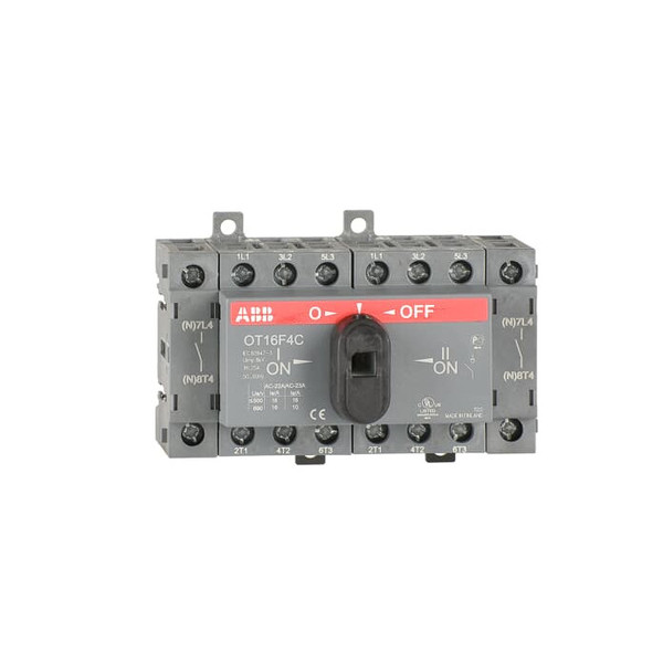 ABB OT16F4C Lastumschalter 4-polig 16A m. schwarzem Knebelgriff I-0-II
