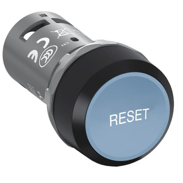 ABB CP9-1021 Drucktaster,blau,Reset, 1 Schließer + 1 Öffner