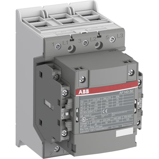 ABB AF140-30-22-13 Schütz 75kW, 100-250V 50/60Hz / DC Hiko: 2S+2Ö Klemmenanschlüsse