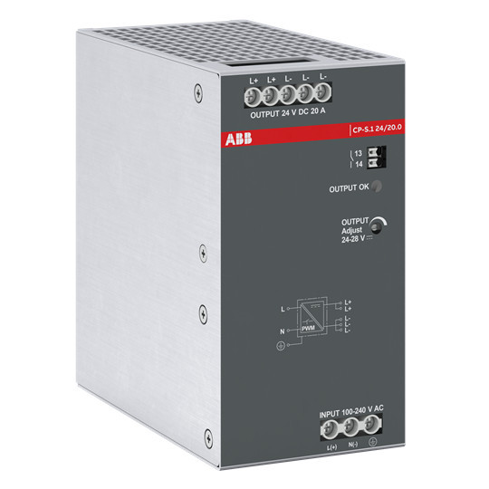 ABB CP-S.1 24/20.0 Netzteil In:100-240VAC/90-250VDC Out:DC 24V/20A
