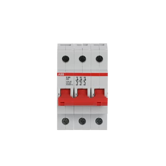 ABB E203/80R Trennschalter 3P,80A,Schaltgriff rot