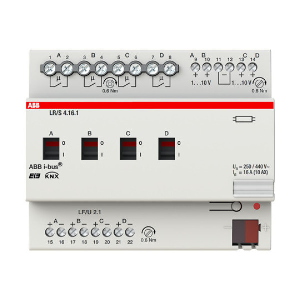 ABB LR/S4.16.1 Lichtregler, 4fach, 1-10 V, REG, Made in Germany