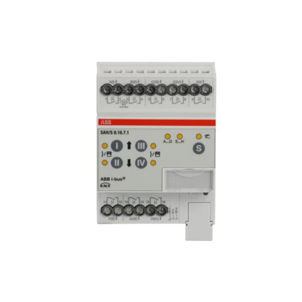 ABB SAH/S8.16.7.1 Schalt-/Jalousieaktor, 8fach, 16 A, REG, Made in Germany