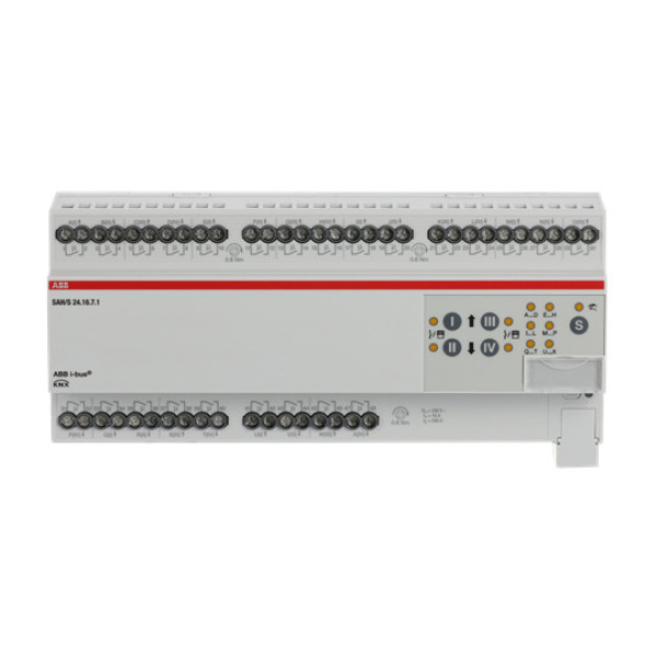 ABB SAH/S24.16.7.1 Schalt-/Jalousieaktor, 24fach, 16 A, REG, Made in Germany