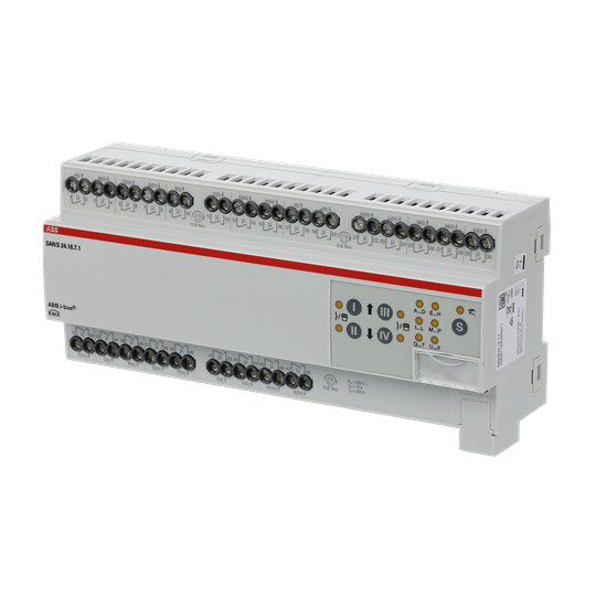 ABB SAH/S24.16.7.1 Schalt-/Jalousieaktor, 24fach, 16 A, REG, Made in Germany