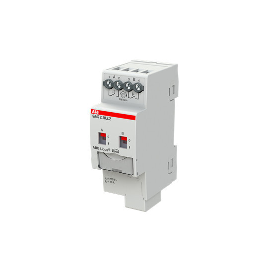 ABB SA/S2.10.2.2 Schaltaktor, 2fach, 10 A, REG, Made in Germany