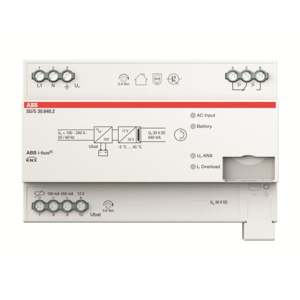 ABB SU/S30.640.2 Unterbr. KNX Spannungsvers.  640 mA, MDRC, Made in Germany
