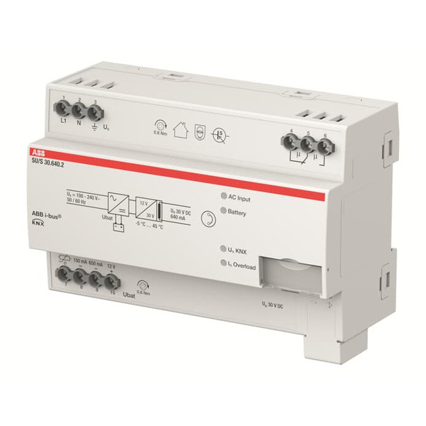 ABB SU/S30.640.2 Unterbr. KNX Spannungsvers.  640 mA, MDRC, Made in Germany