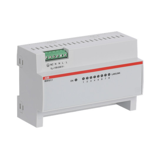 ABB IS/S8.1.1 IP Switch, 8 Ports, Fast Ethernet, REG, Made in Germany