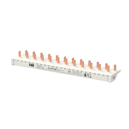 ABB Phasenschiene PSc 3/24/10 N 3Ph.+N, 12 Module, 24Pins,10qmm für FI/LS DS301C, Made in Germany