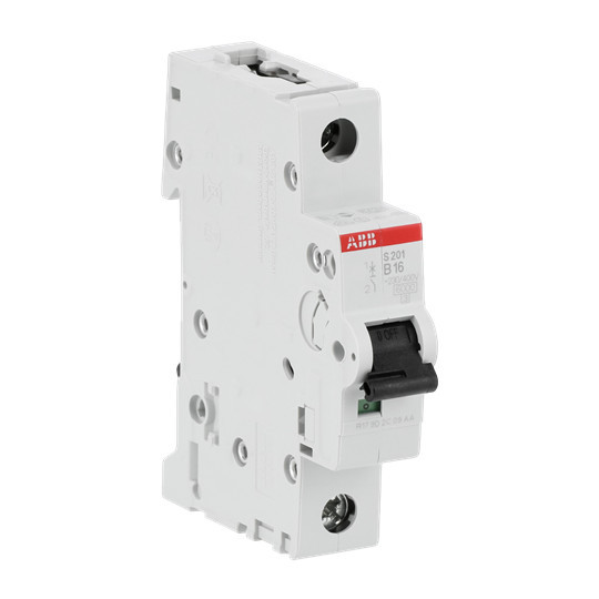 ABB S201-B16 Sicherungsautomat B-Char., 6 kA, 16 A, 1P, Made in Germany