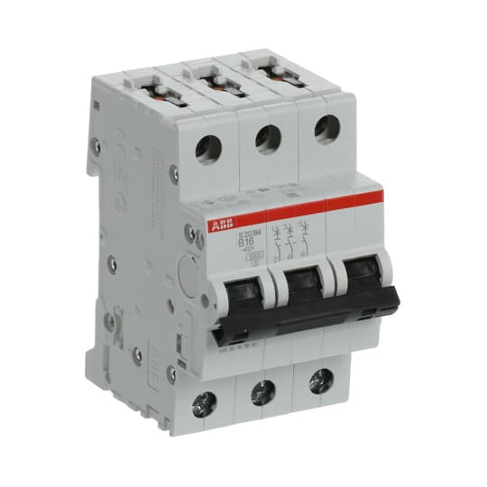 ABB S203M-B16 Sicherungsautomat B-Char., 10 kA, 16 A, 3P, Made in Germany