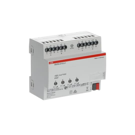 ABB UD/S4.210.2.1 LED-Dimmer, 4-fach, 210 W/VA, REG, Made in Germany