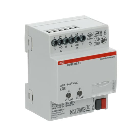 ABB UD/S2.315.2.1 LED-Dimmer 2x315 W/VA 1/2 fach, Made in Germany
