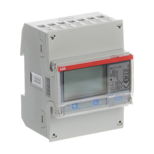 ABB B24 111-100 Messwandlerzähler Stahl, 3 Phasen, Wandleranschluss 6A