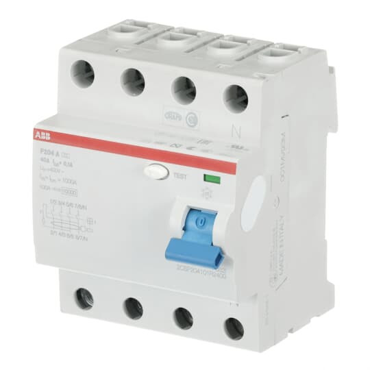ABB F204A-40/0,1 FI-Schutzschalter 4P,Typ A,40A,100mA