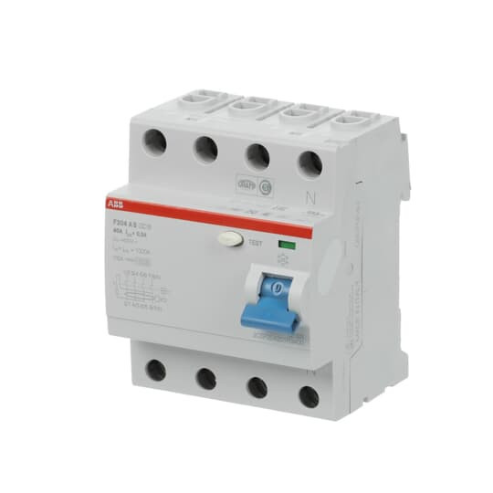 ABB F204AS-40/0,3 FI-Schutzschalter 4P,Typ A,40A,300mA,selektiv