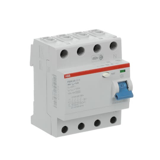 ABB F204AS-40/0,3 FI-Schutzschalter 4P,Typ A,40A,300mA,selektiv