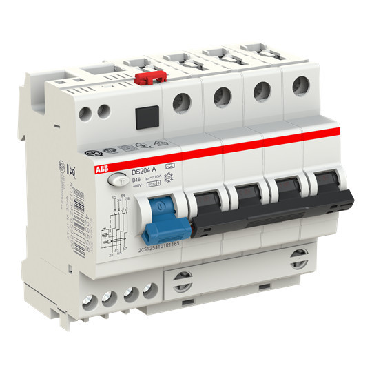 ABB DS204A-B16/0,03 FI/LS-Kombination 6kA,4P,Typ A,B 16A,30mA