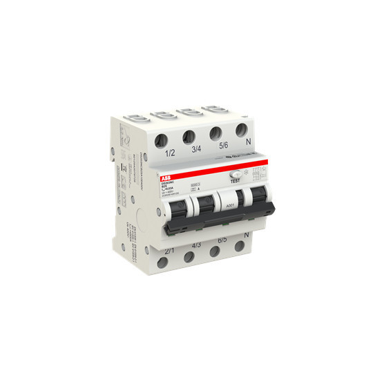 ABB DS203NCA-B25/0,03 FI/LS-Schalter 6kA, 3P+N, Typ A, B 25, 30mA