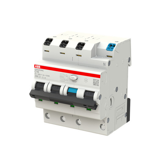 ABB DSX203NCA-C16/0,03 FI/LS-Schalter 6kA, 3P+N, Typ A, C 16, 30mA