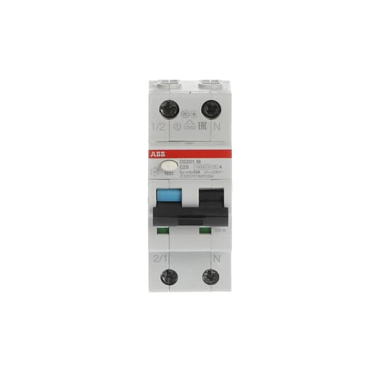ABB DS201MA-B16/0,03 FI/LS-Schalter 10kA, 1P+N, Typ A, B 16, 30mA