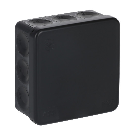 ABB AP9M Kabelabzweigdose IP 55 86mm schwarz AP