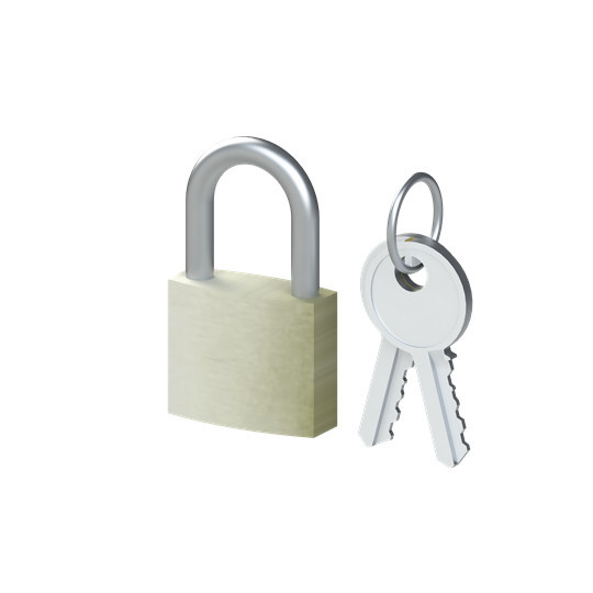 ABB SA2 Vorhängeschloss, 2 Schlüssel