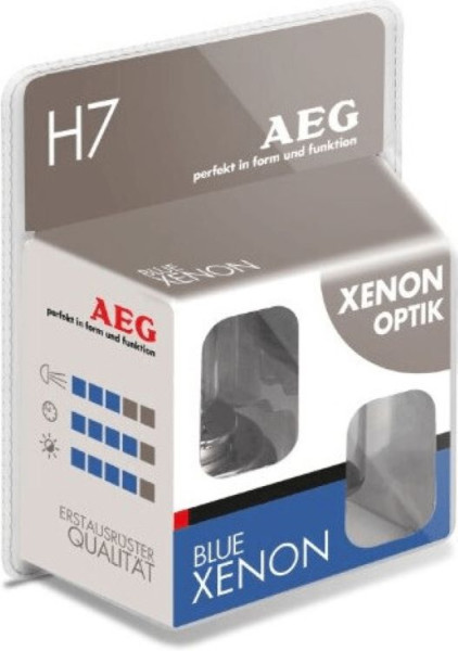 AEG Autolampe Blue Xenon-Optik H7 2-er Set 4038373972651