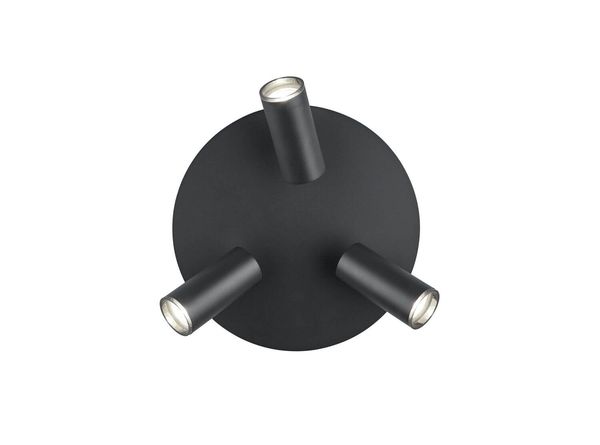 Hell Polo Deckenleuchte GU10 2-fach Dekoring abnehmbar Schwarz 70576/3-06