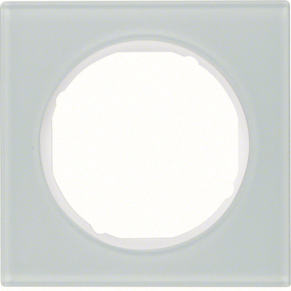 Berker 10112209 Rahmen 1fach R.3 Glas. polarweiß