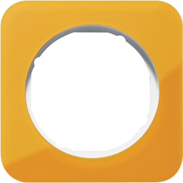 Berker 10112339 Rahmen 1fach R.1 Acryl orange transparent/polarweiß glänzend