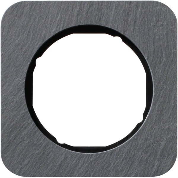 Berker 10112384 Rahmen 1fach R.1 Schiefer anthrazit/schwarz glänzend