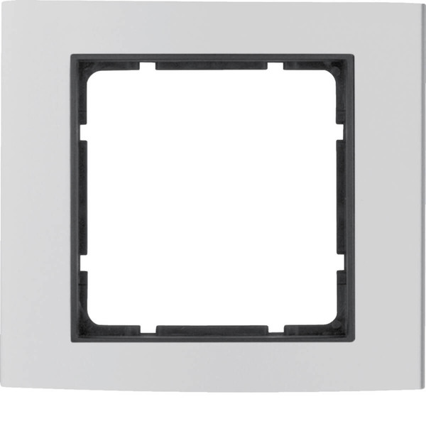 Berker 10113004 Rahmen 1fach. B.3. Alu/anthrazit matt. Aluminium eloxiert
