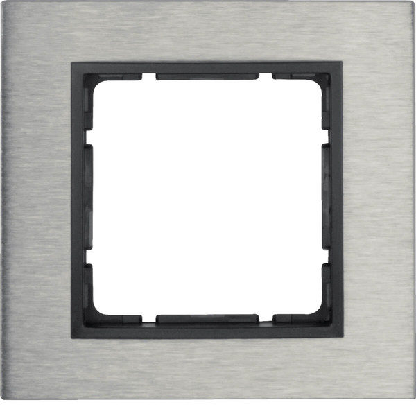 Berker 10113606 Rahmen 1fach B.7 Edelstahl/anthrazit