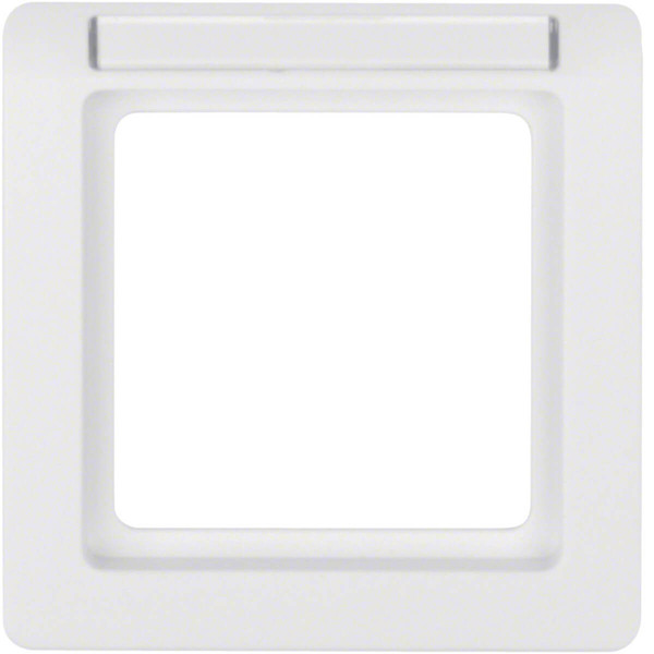 Berker 10116019 Rahmen 1fach mit Beschriftungsfeld Q.1 polarweiß. samt