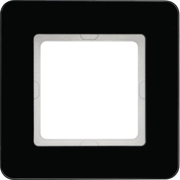 Berker 10116076 Rahmen 1fach. Q.7. Glas schwarz