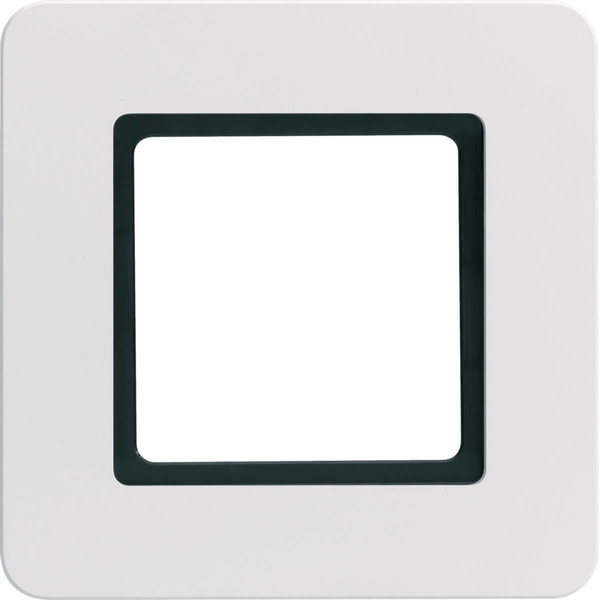 Berker 10116109 Rahmen 1fach Q.7 für LED-Beleuchtung durch LED-Modul. polarweiß samt