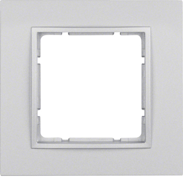 Berker 10116424 Rahmen 1fach B.7 alu. matt