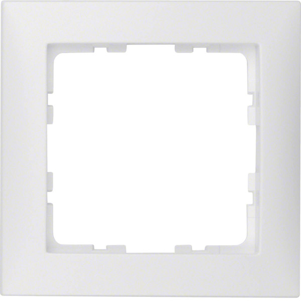 Berker 10119909 Rahmen 1fach. S.1. polarweiß matt