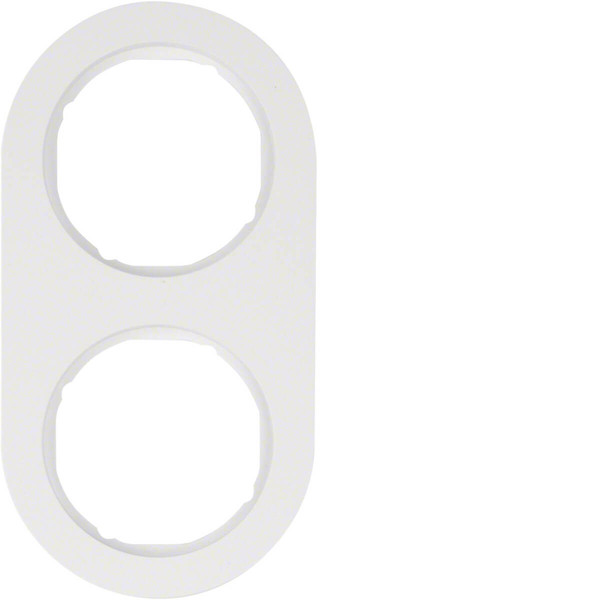 Berker 10122089 Rahmen 2fach Serie R.Classic polarweiß. glänzend